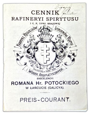 Pre-1914 price list (Austro-Hungary)