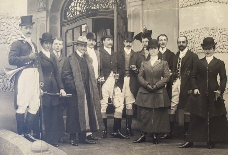 Potocki family & guests, Antoniny 1907