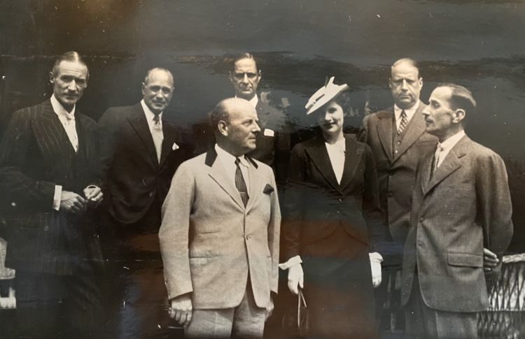 Alfred Potocki, Mr. & Mrs. Earle, A. Biddle, Julin 1937